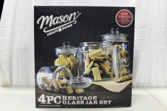 99-143 Mason 4 pc. Countertop Jar Set