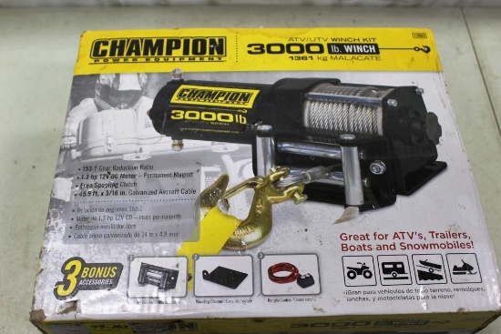 99-162 NEW Champion 3k Lb. Winch