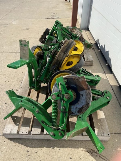 208-1 Lot of (12) John Deere Liquid Fertilizer Openers (off JD 1775)