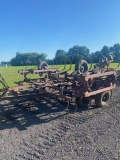 160-1 24' Hiniker Flat Fold Field Cultivator w/ Rear Hitch and Hyd.
