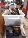 137-11 Lot w/ Rope and Welding Helmet