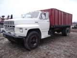 134-1 1980 Ford F700 Grain Truck w/ Hoist - 100,300 mi.