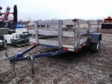 143-1 Single Axle Utility Trailer w/ Sides - BILL OF SALE ONLY