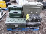 152-5 Lot of Pelican Plastic and Aluminum Storage Cases