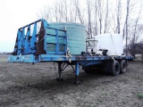 143-4 1982 Fruehauf 30' Semi Tender Trailer w/ 1200 & 1600 Gal. Tanks