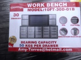 118-27 NEW 10' 30 Drawer Stainless Work Bench