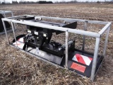 118-33 NEW Skid Steer 7' Hyd. Angling Blade