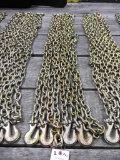 118-65 Lot of 2 NEW 3/8 Grade 70 20' Chains - Bid/Piece amount will be multiplied by 2