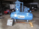 110-12 Aircom 7.5hp, 3ph Shop Air Compressor - Works Great