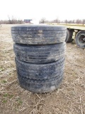 113-24 Lot of 4 Truck Tires 225-70 R19.5