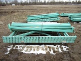 113-3 Lot of Pallet Racking - (3) Uprights, (12) 8' Rails