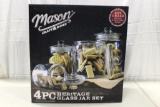 99-142 Mason 4 pc. Countertop Jar Set
