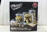 99-143 Mason 4 pc. Countertop Jar Set