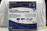 99-153 Lot of 6 NEW Fluorescent 2'x2' Light Fixtures