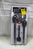99-90 NEW 3 Pc. Ratchet Set