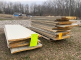 159-4 Lot of (30) 8' Metal Insulated Building Panels (R16)