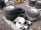 99-423 Pallet of Front and Rear Rims, Tires and Wheels