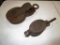 129-112 Lot of 2 Farm Pulley's