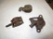 129-123 Lot of 3 Steel Block and Tackles