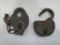 129-141 Lot of (2) Adlake RR Locks - 1 Marked USY&T Co.