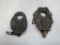 126-148 Lot of (2) Antique Locks Mark D E Co.