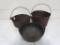 129-185 Lot of 3 Cast Iron Pots