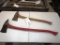 129-25 Lot of 2 Fireman Pickhead Axe