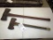 129-29 Lot of 2 Double Bit Axes - BBB and Plumb