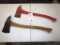 129-30 Lot of 2 Short Fire Pickhead Axes