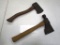 129-40 Lot of 2 Hatchets - True Temper Kelly and Unknown Carpenter