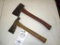 129-59 Lot of 2 Hatchets incl. Plumb and True Temper Tommy