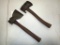 129-67 Lot of 2 Hatchets incl. Claw and Hewing