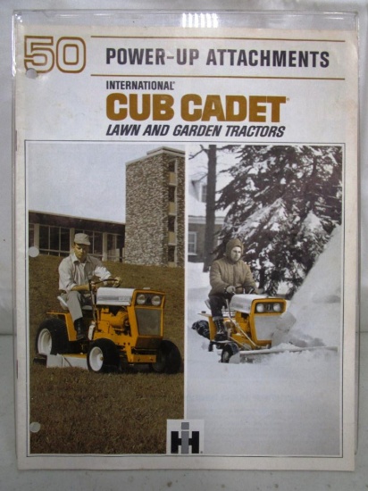 156-5 Cub Cadet 50 Power-Up Attachments Advertising Brochure