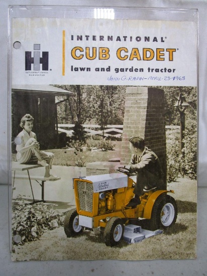 156-6 Cub Cadet Original Advertising Brochure