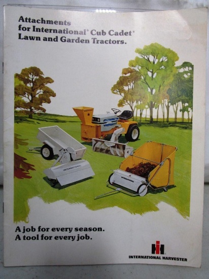 156-22 IH Cub Cadet Attachment Advertising Brochure