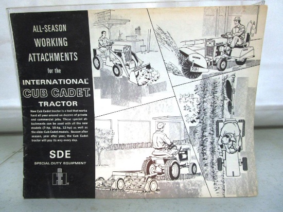 156-28 IH Cub Cadet Working Attachments incl. Jenkins Carry All!!
