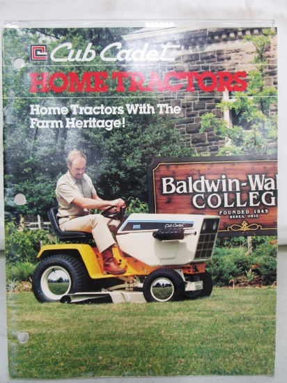 156-34 Cub Cadet "Home Tractors" Advertising Brochure