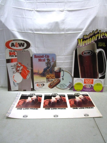 106-27 Lot of A&W Advertising Signage