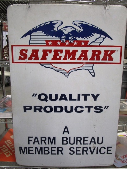 106-32 Vintage Safemark Advertising Sign