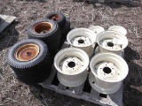 99-425 Pallet of Front and Rear Wheels