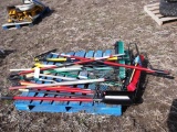 99-446 Pallet of Yard Tools and Brooms