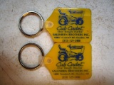 156-1 Lot of (2) Vintage Salenbien Bros. Inc. Cub Cadet Key Chains