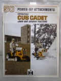 156-5 Cub Cadet 50 Power-Up Attachments Advertising Brochure