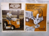156-20 Lot of (2) Cub Cadet Brochures 72,104,124,105,125