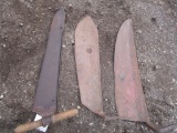 129-266 Lot of (3) Primitive Hay Knives