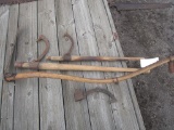129-279 Lot w/ (2) Cant Hooks and Scythe