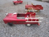 130-25 Vintage Fire Truck Pedal Car