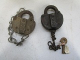 129-140 Lot of (2) Adlake RR Locks