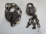 126-147 Lot of (2) Antique Locks