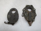 126-148 Lot of (2) Antique Locks Mark D E Co.